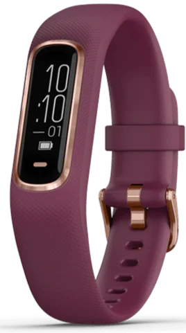 Garmin Vivosmart 4 Smartwatch (Merlot/Rose Gold) 010-01995-81