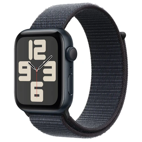 Apple Watch SE GPS 44mm Aluminum Case with Ink Sport Loop (Midnight) MXEP3ZP/A