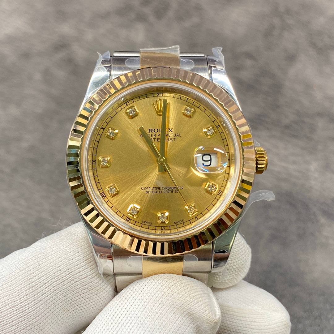 Rolex Datejust II Yellow Gold Steel Diamond 41mm 116333